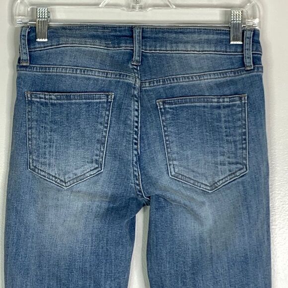 Pistola Tory Distressed Cropped Ankle Zip Skinny Jeans Size 26 New - Picture 8 of 16